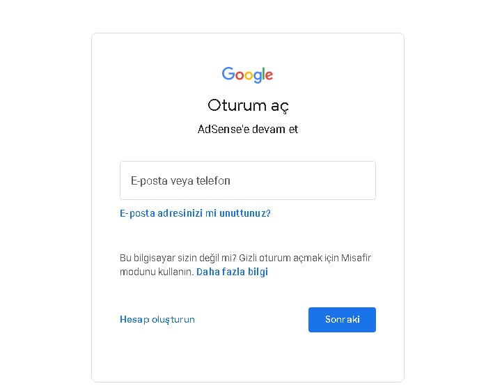 adsense-giris Adsense Giriş