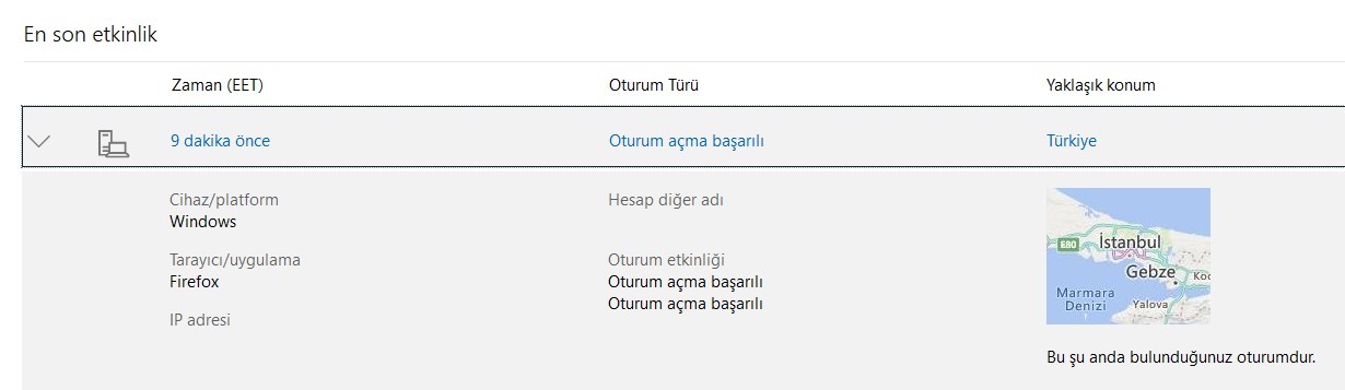 Hotmail-hesabim-hangi-cihazlarda-acik Hotmail Hesap Etkinliği