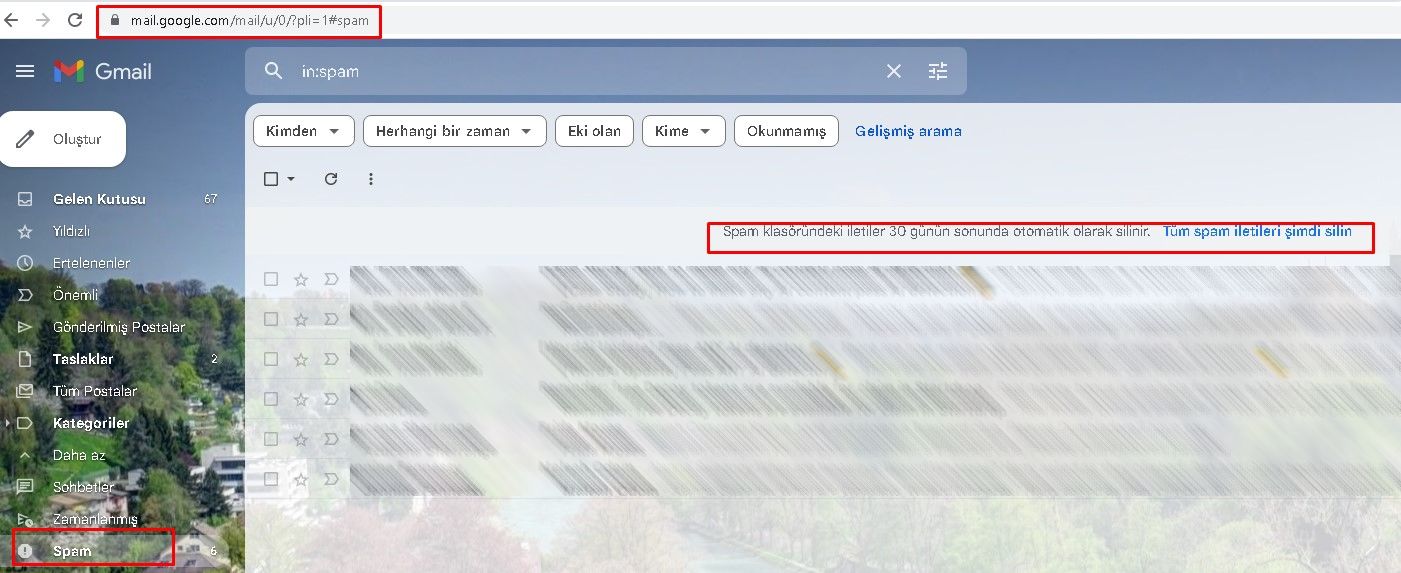 gmail-spam-kutusu-nerede Gmail Spam Kutusu