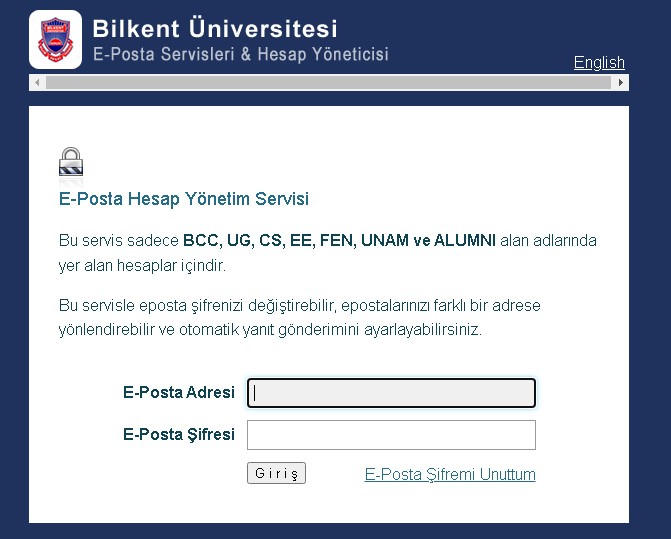 Bilkent-Webmail-Sifre-Degistirme Bilkent Webmail Giriş