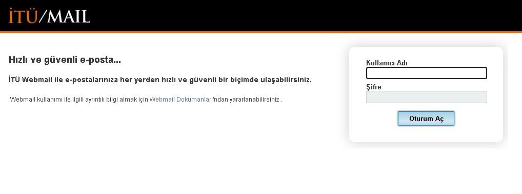 webmail-itu Webmail İTÜ