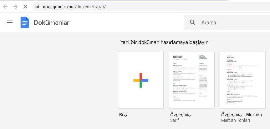 google-dokumanlar-giris Google Dökümanlar Giriş