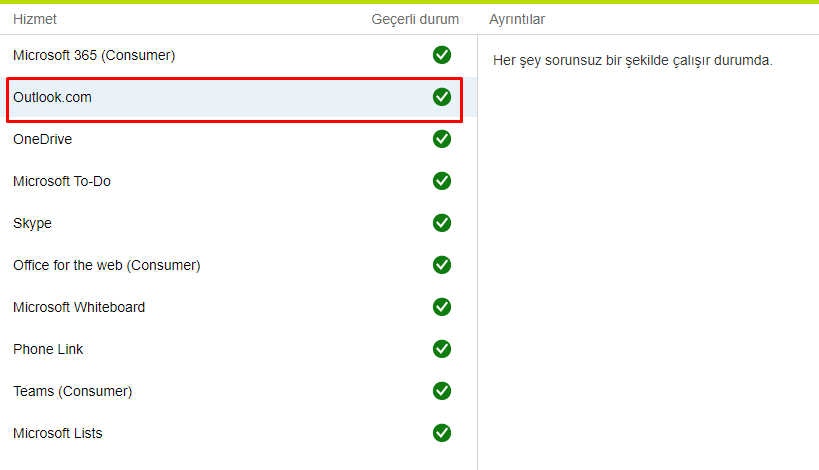 Outlook-Giris-Acilmiyor Outlook Giriş Sayfası Açılmıyor