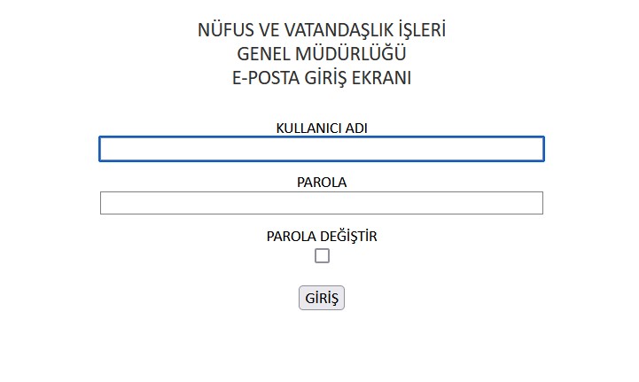 nvi-e-posta-giris-ekrani Nvi E Posta Giriş