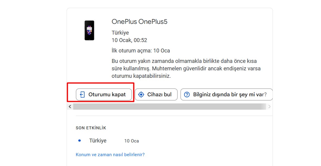 Tanimadigim-Bir-Cihazda-Oturumum-Acik-Olursa-Ne-Yapmaliyim Gmail Hangi Cihazlarda Açık