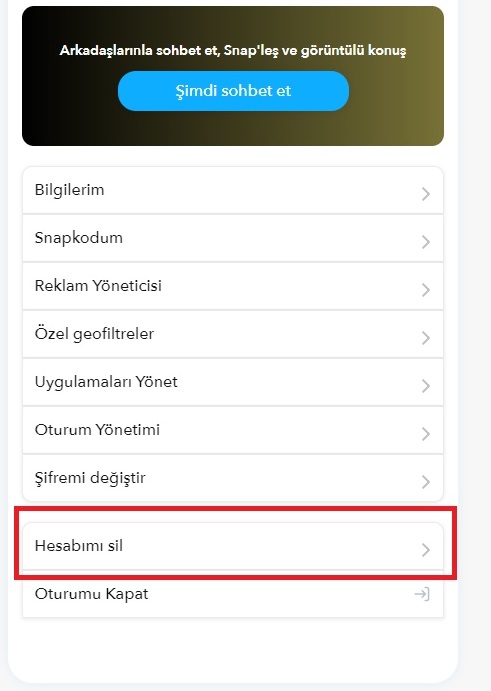snapchat-hesap-sil Snapchat Web Giriş
