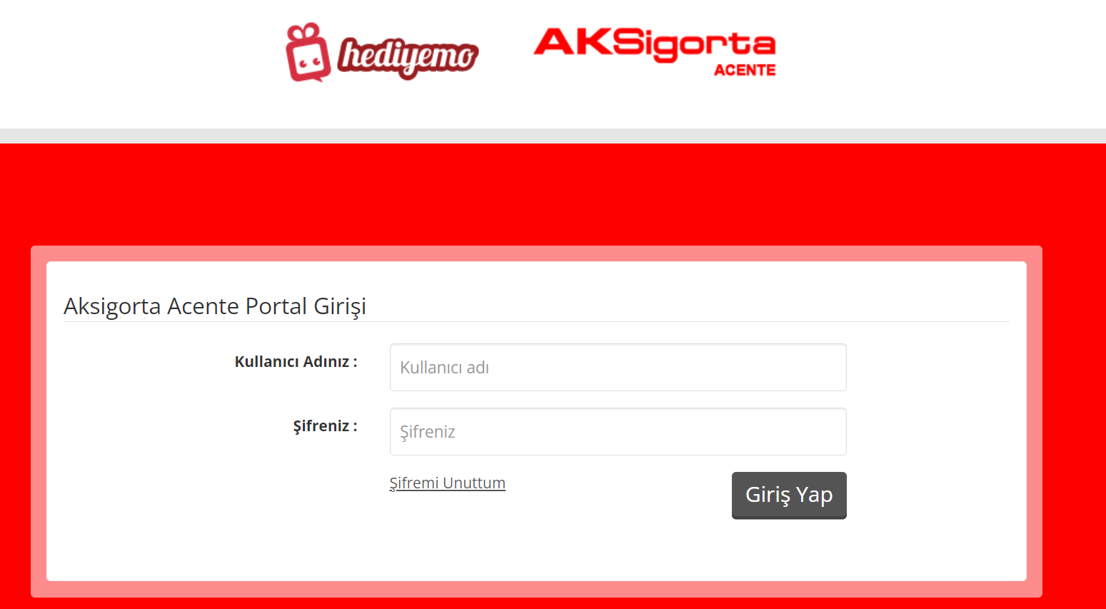 Ak-Sigorta-Hediyemo Hediyemo Giriş