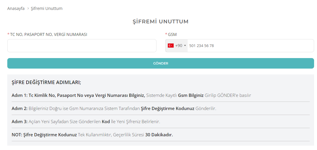 Homm-Sifremi-Unuttum Homm Şifremi Unuttum