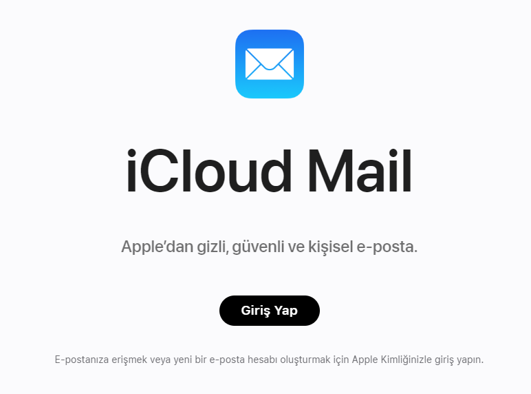 iCloud-Mail iCloud Mail: Apple Kimliğinizle E-posta