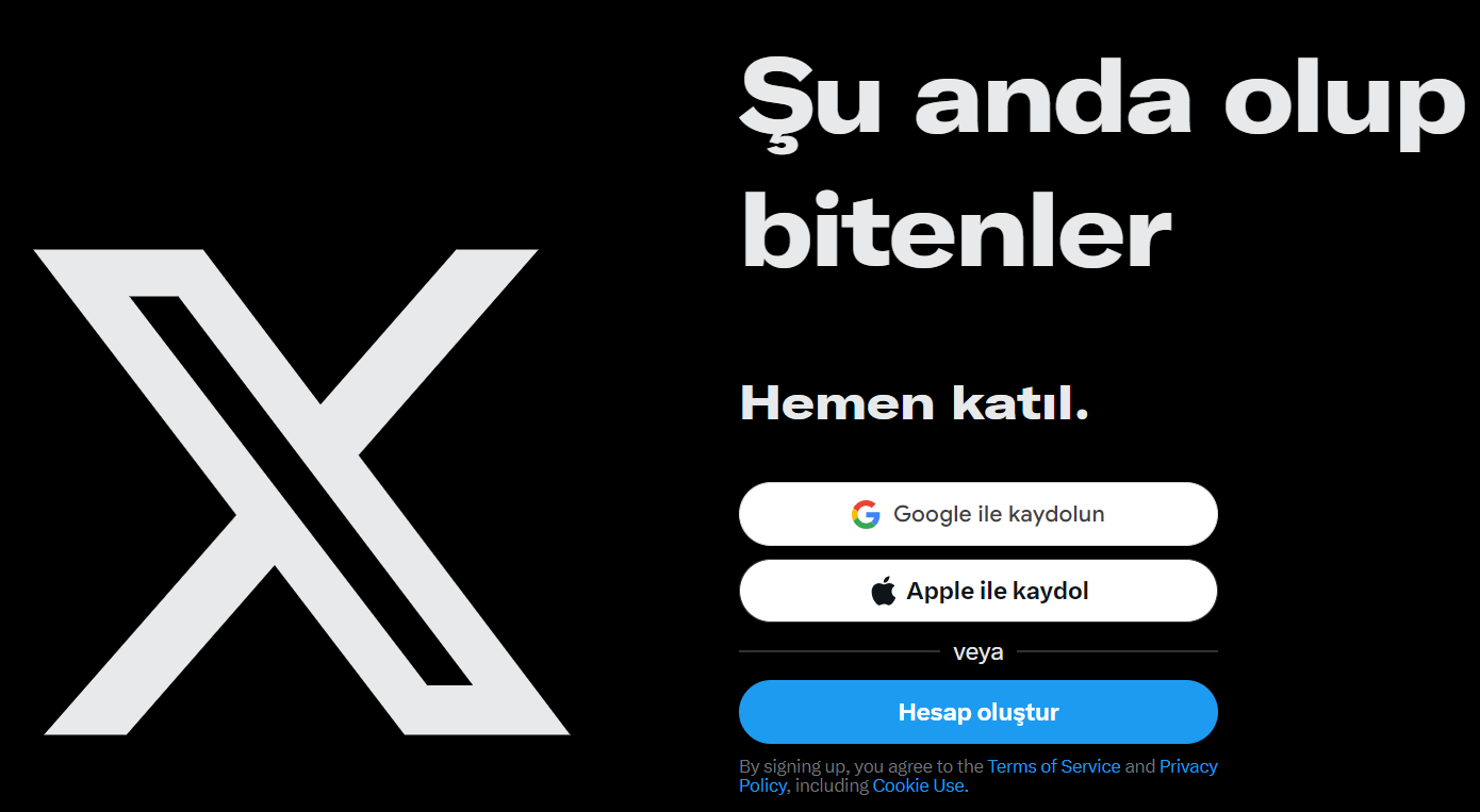 x-giris X Giriş
