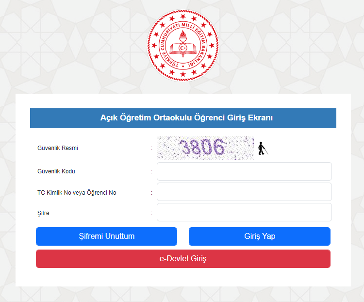 AOL-Giris-Ortaokul AÖL Giriş