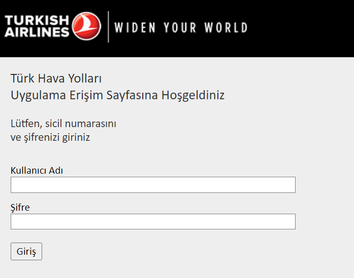 Mypass-THY Mypass THY Giriş