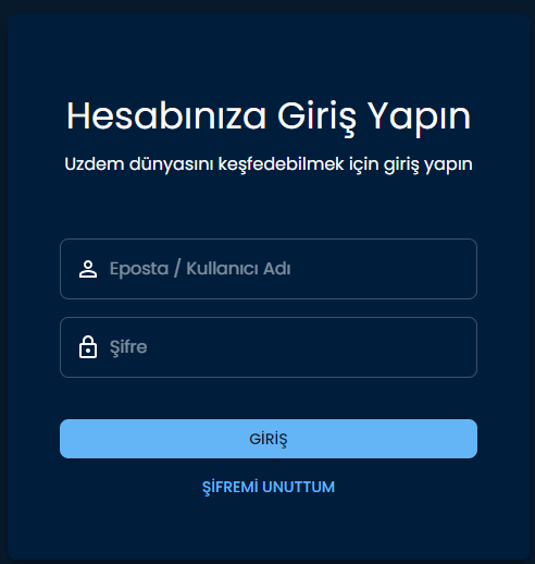 Uzdem-Giris Uzdem Giriş